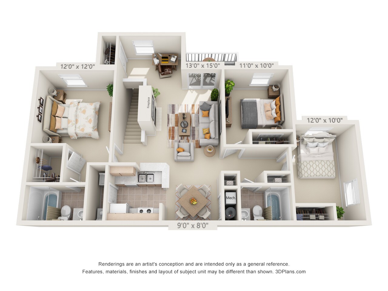 Quail Hollow at the Lakes – Three Bedroom B
