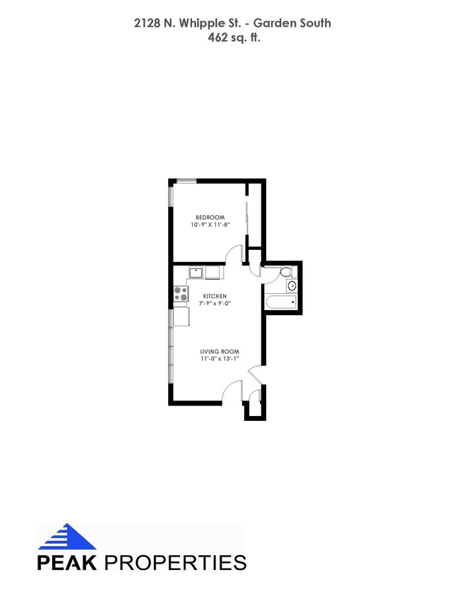 Floorplan - 2128 N. Whipple St.