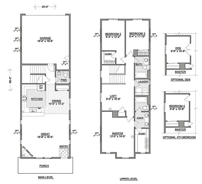 "Den" option selected with solid french doors - 2510 NW Awbrey Rd
