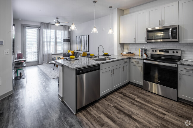 1BR, 1BA - A2 - 671SF - Kitchen - Arya North Nashville