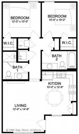 Plano de planta - Pecan Grove Apartments