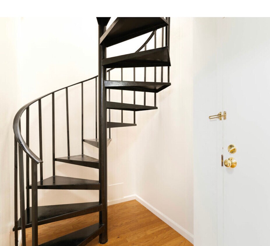 stairs to flex space - 8675 Falmouth Ave