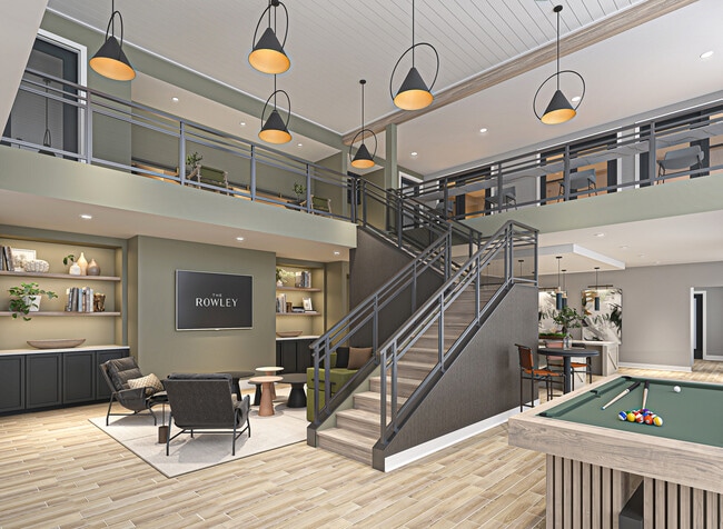 Relax, connect, and unwind in our inviting clubhouse - The Rowley