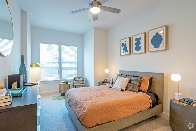 1BR, 1BT - A1 - 764SF - Bedroom - The Shiloh