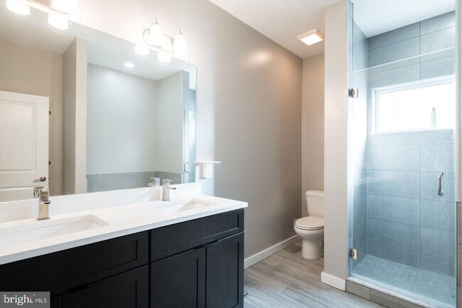 master bath, standing shower and tub - 1637 N Randolph St