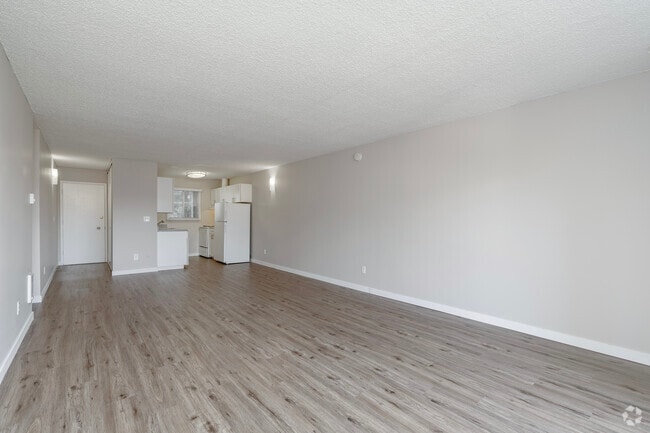2BR, 1BA - 865SF Living Room - The Maples