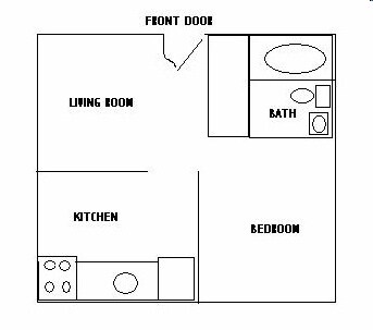 1HAB/1BA - Krewson Court Apartments