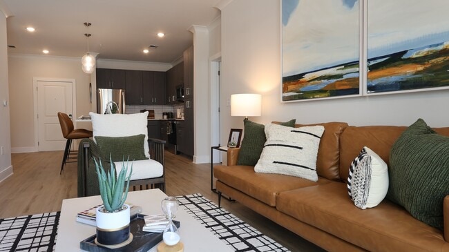 2BR, 2BA - 1,116SF - Living Room - The Lofts at Knightdale Station