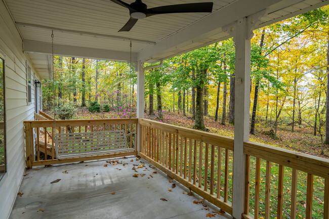 Front porch with a view from the swing - 1077 Keener Rd