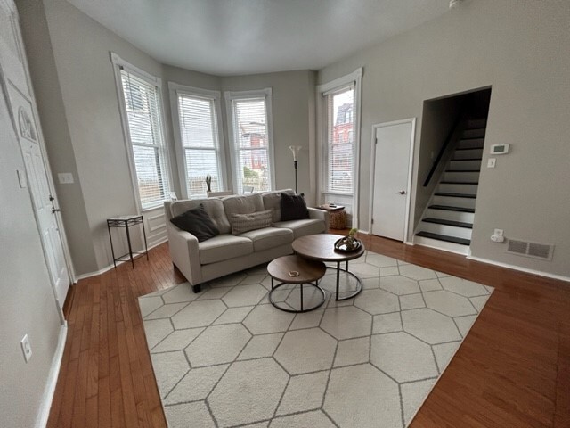 Living Room - stairs to upstairs Bedroom - 5975 Alder St