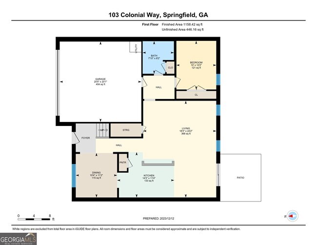 103 Colonial Way, Springfield, GA 31329 House Rental in Springfield
