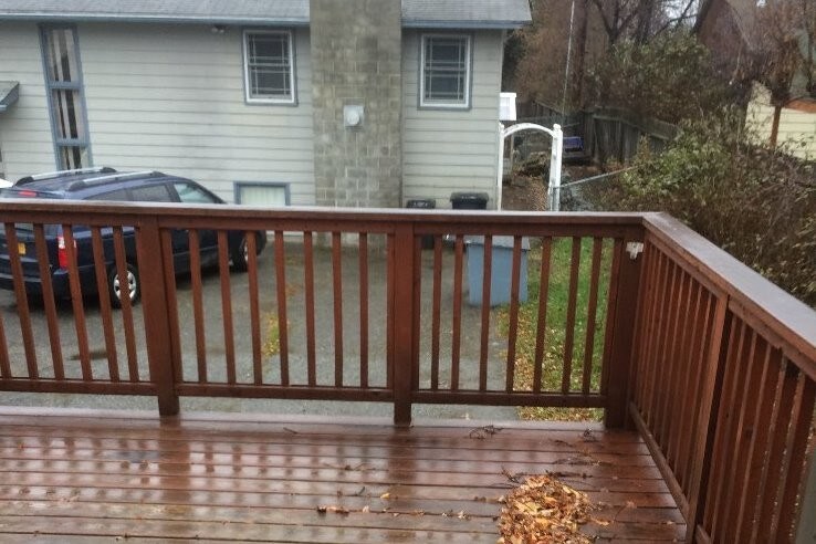 Large deck with outside stairs - 713 22nd W Ave