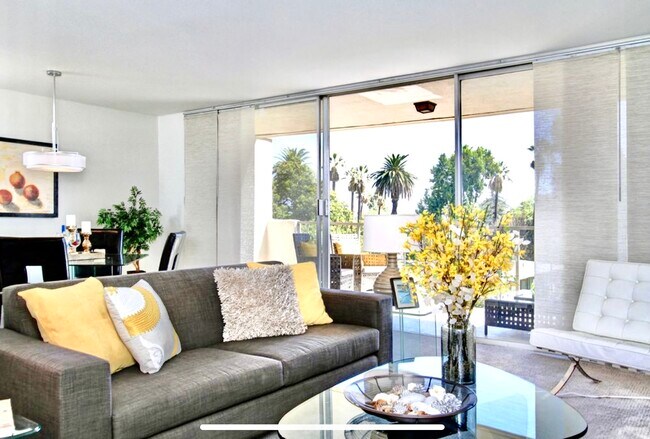 Living Room with Huge Windows - 330 W California Blvd