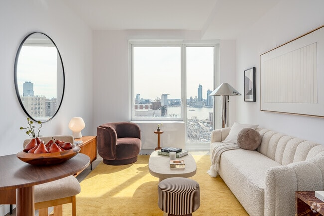 1BR, 1BA - Living Room - The East