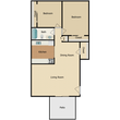 2 Bed 1 Bath