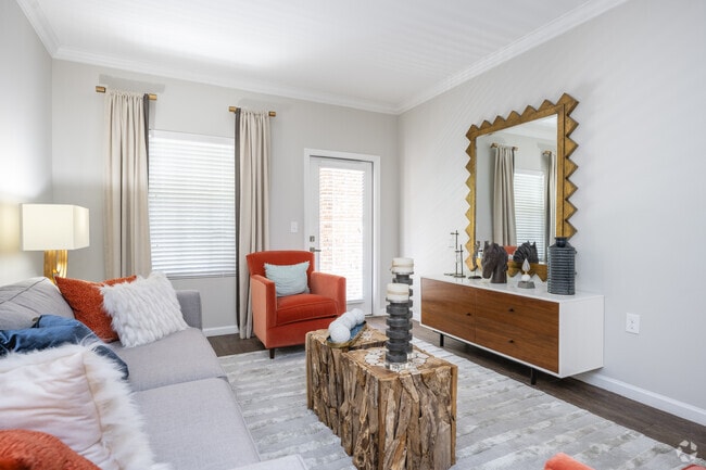 2BR, 2BA - 1,065SF - Living Room - Greymont Village Apartments