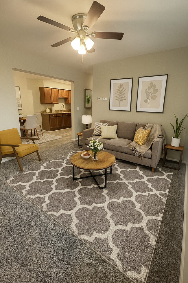 Livingroom - Brook Run Apartment Complex