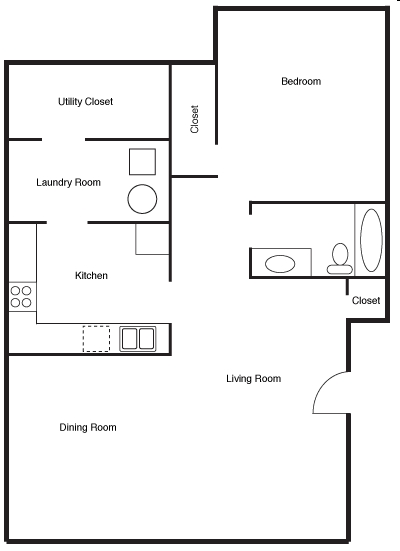 1BR/1BA - Woodland Cove Luxury Apartments