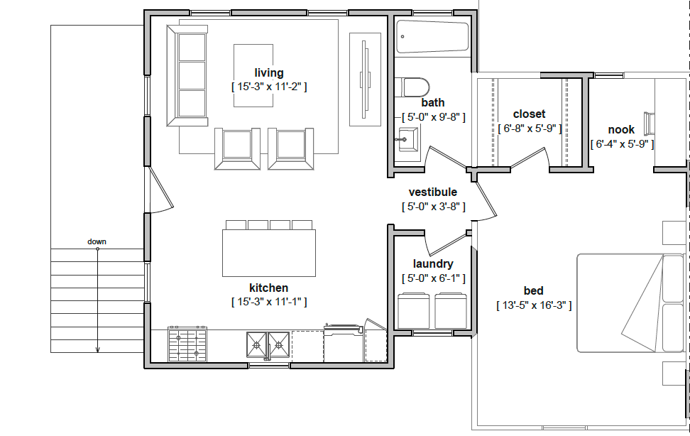 Floor plan - 4 Bunker Hill Pl (Durham, NC)