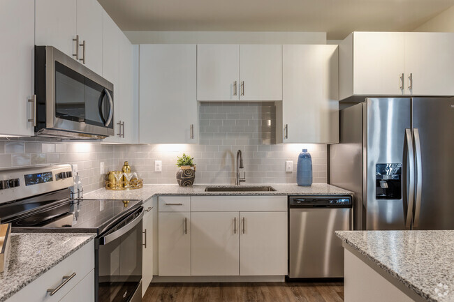 1BR, 1BA - 683 SF A4e - Cocina - LynnCora