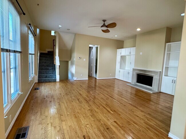 Maing Living Area with Hardwood Floors - 3915 Cole Ave
