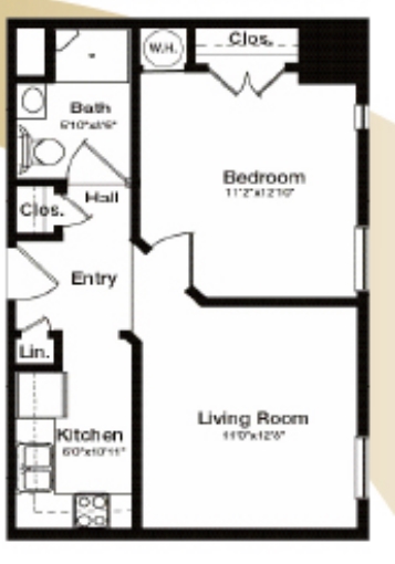 1HAB/1BA - Fairfax Hall