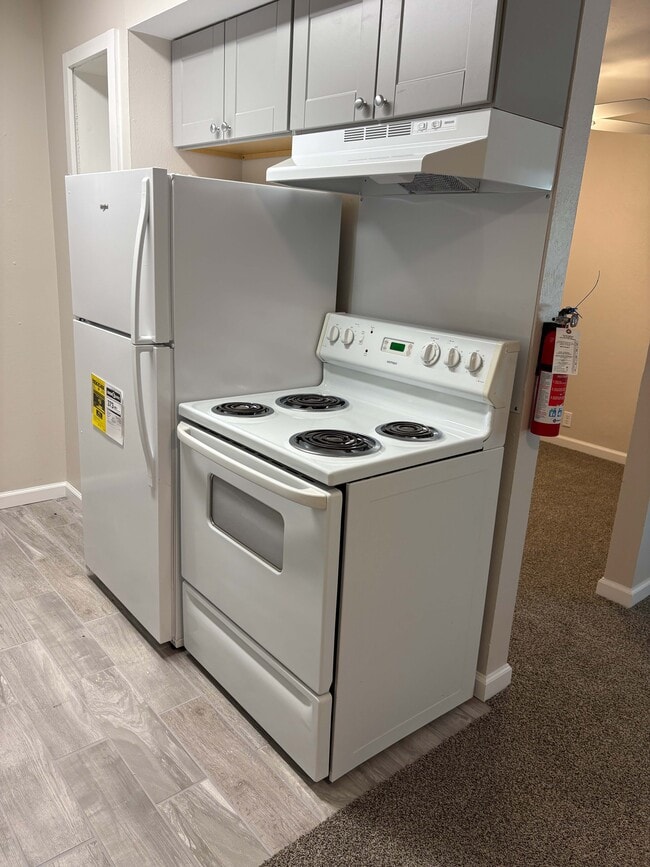 Studio-Kitchen - Wolf Ridge Apartments