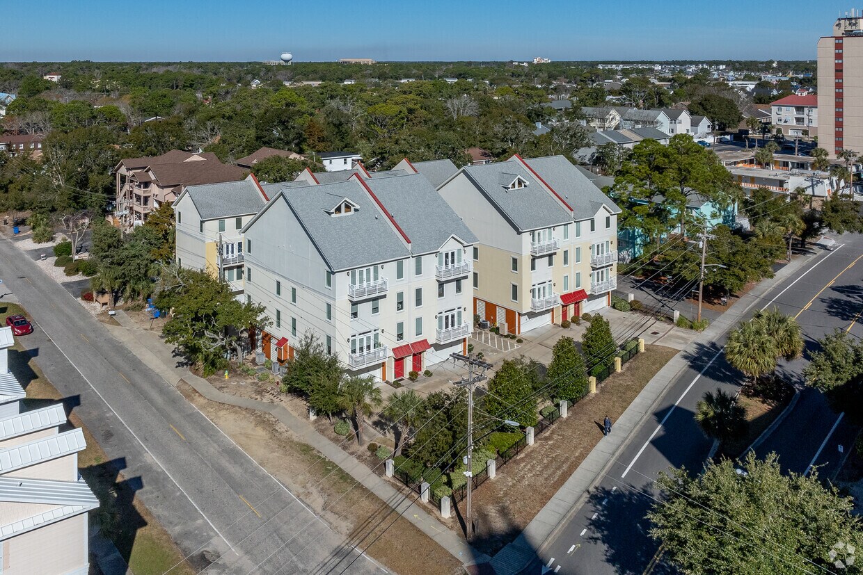 Wide aerial. - 7401 N Ocean Blvd