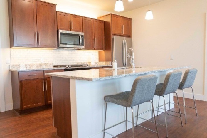 Cocina modelo - Cedar Place Apartments