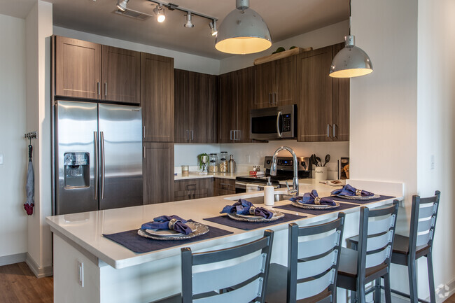 4HAB, 4BA - Cocina - The Hudson | Student Housing