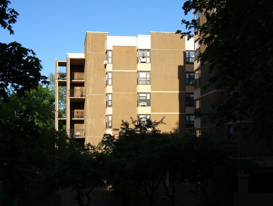 View from the west - Wetmore Towers