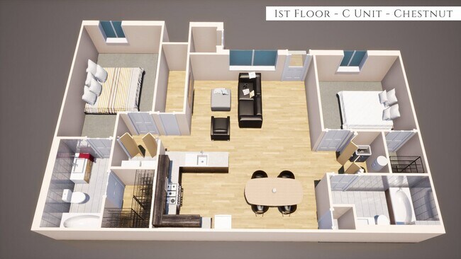 Foto del edificio - Chestnut - 2Br/2Ba Rental Home - First Floor