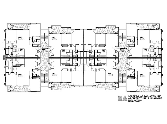 Plano de planta del 2° piso - South Bay Condominiums