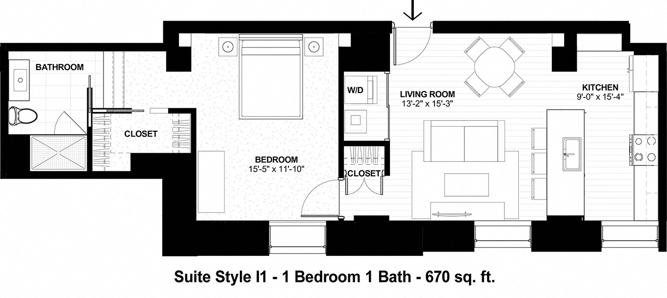 The Terminal Tower Residences – Suite Style I1