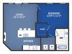 1 bedroom, 1 bathroom