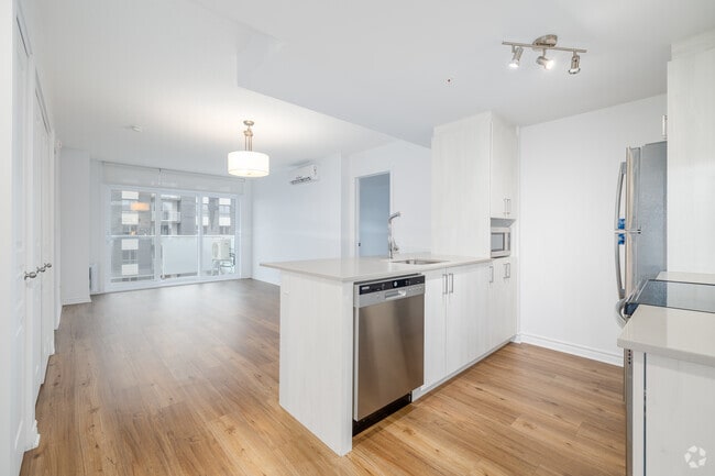 2 chambres, 2 salles de bain - 889 pi² - Cuisine - La Voile Pointe-Claire