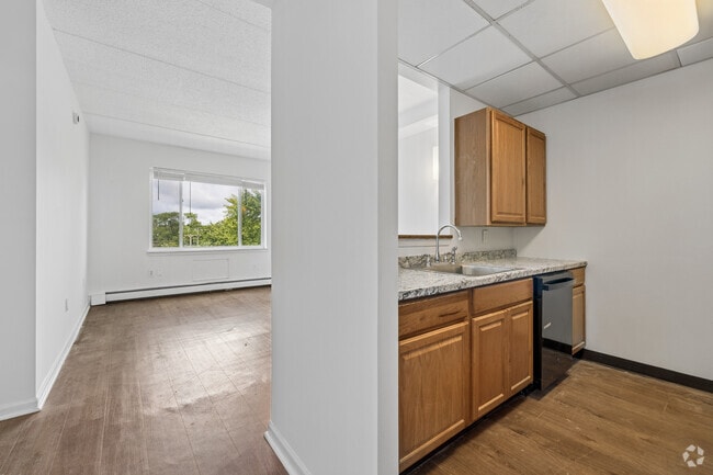 2BR, 1BA - Kitchen - Sycamore Crest 55+ Senior Apartments