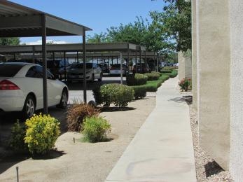 Covered Carports for Tenants - Downtown Apartments