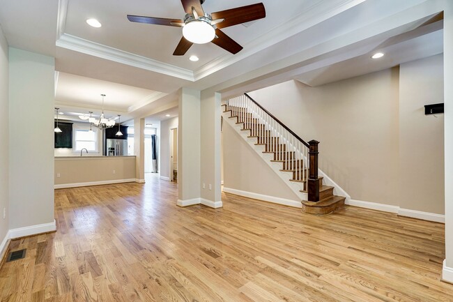 Living Room and Dining Area - 154 T St NE