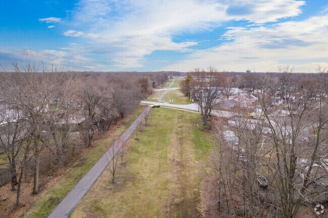 Discover the Lackawanna Bike Trail, an inviting green space perfect for walking your dog.