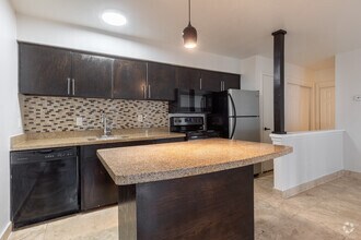 Studio-380SF-Kitchen - Cityscape Apartments
