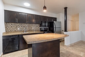 Studio-380SF-Kitchen - Cityscape Apartments