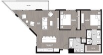 Two Bedroom Two Bathroom 1,112 Sq Ft (J)