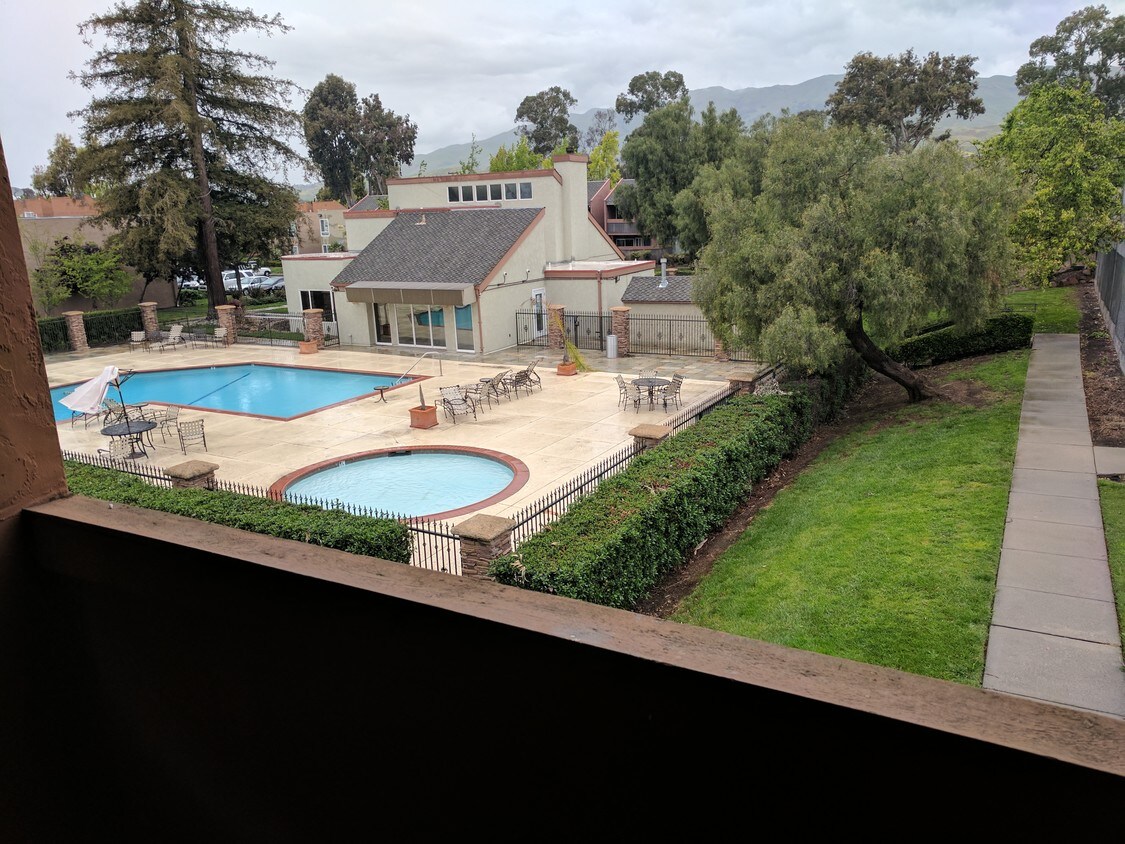 Pool view from the balcony - 416 Dempsey Rd