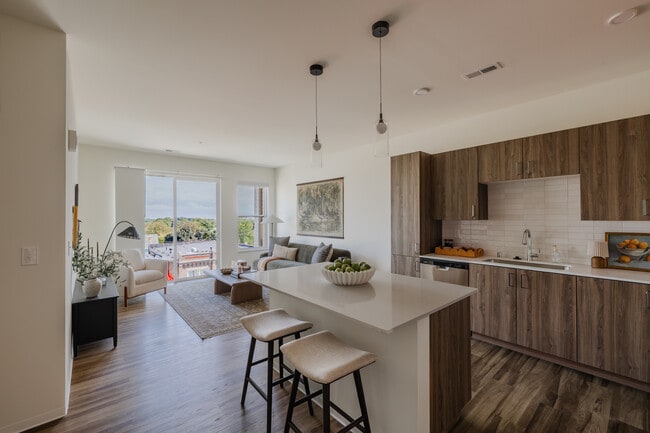 Kitchen & Living Room - The Scoot Grandeur Apartments