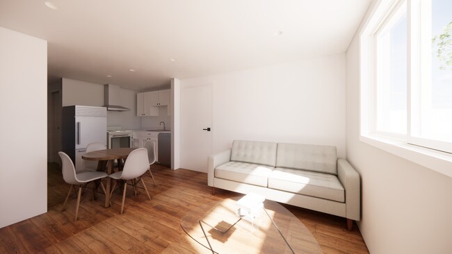 Sala de estar y cocina abierta - 20 W Zeller St