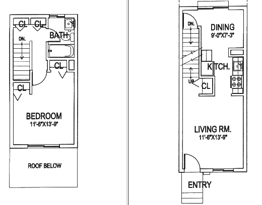 1HAB/1BA - University Townhouses Cooperative