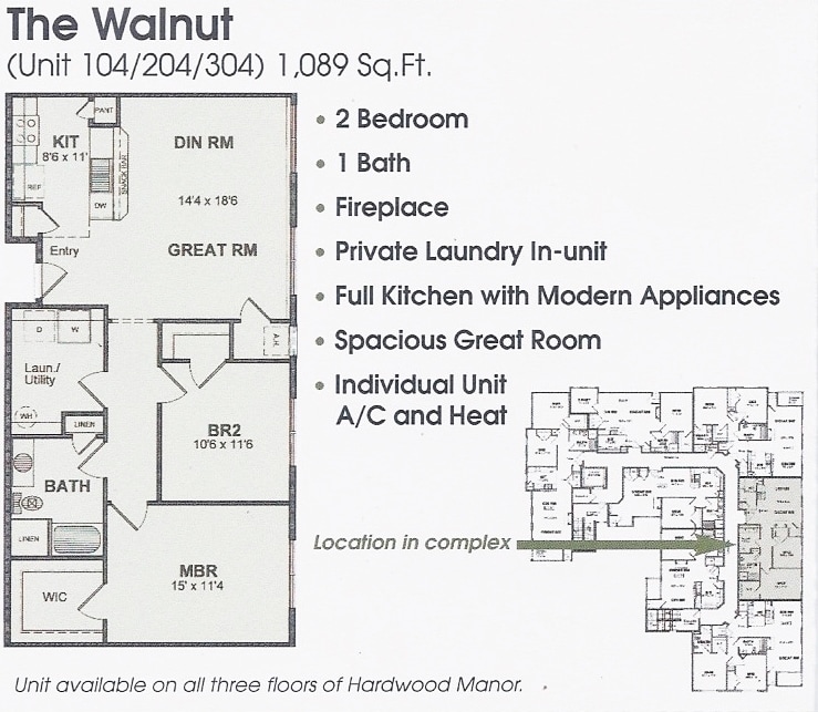 Apartment Layout - 3150 Church St