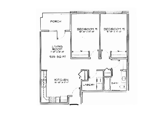 2BR/1BA - Yahara River View Apartments