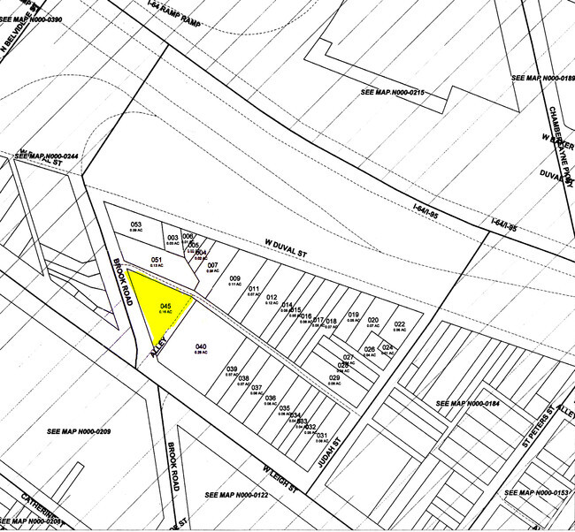 Mapa de la parcela - EcoFlats/Brook Alley Apartments